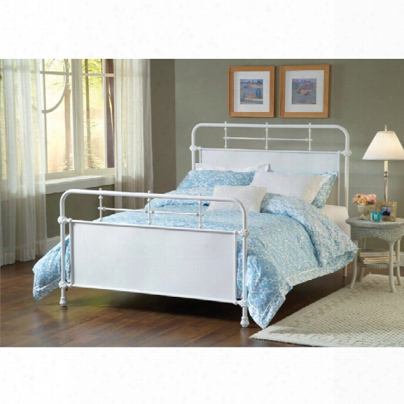 Hillsdale Kensington Queen Panel Bed In Textured White