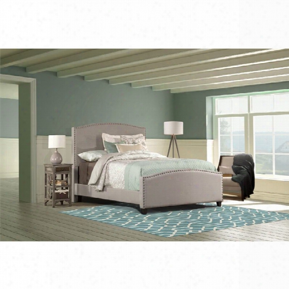 Hillsdale Kerstein Upholstered King Panel Bed In Dove Gray