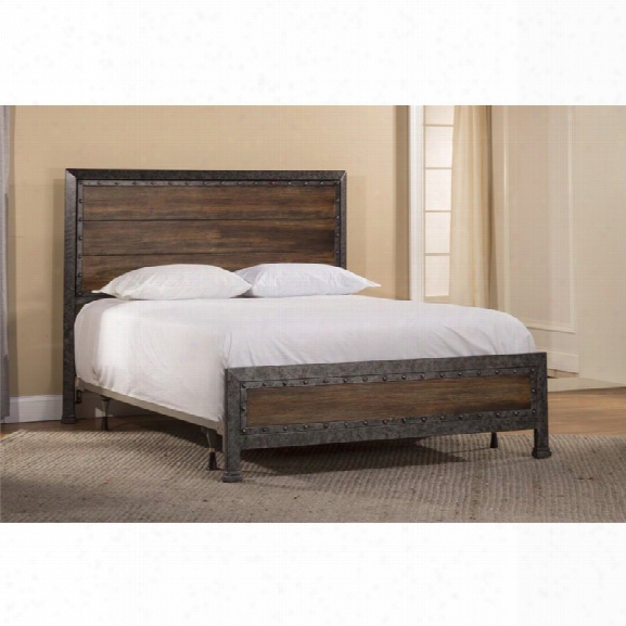 Hillsdale Mackinac King Panel Bed In Old Black