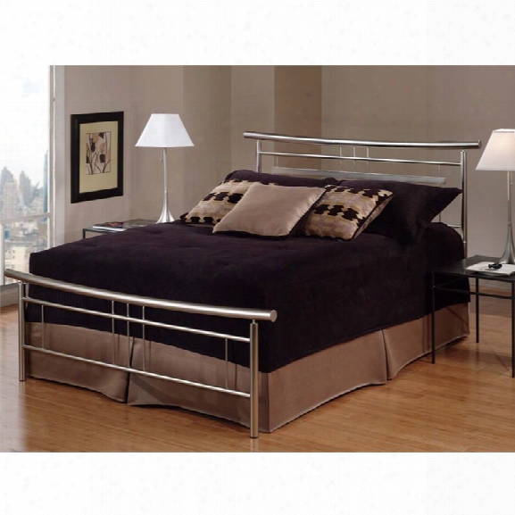 Hillsdale Soho King Spindle Bed In Brushed Nickel