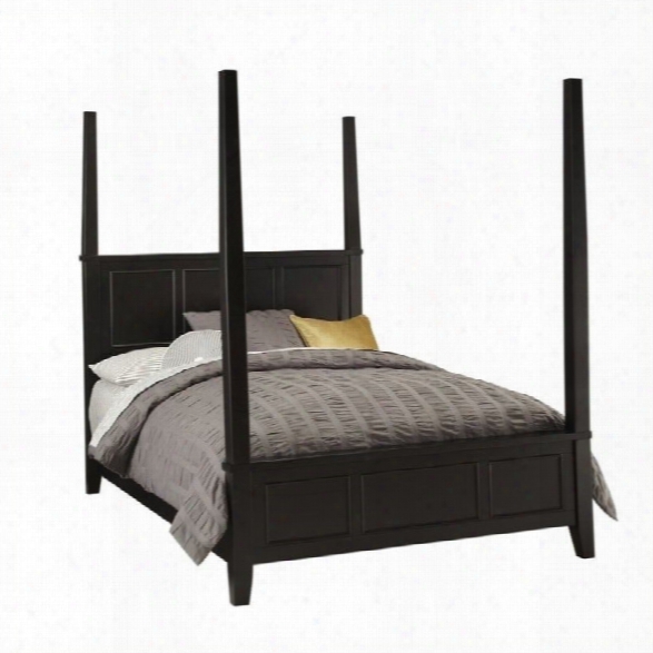 Home Styles Bedford Poster Bed In Black-queen