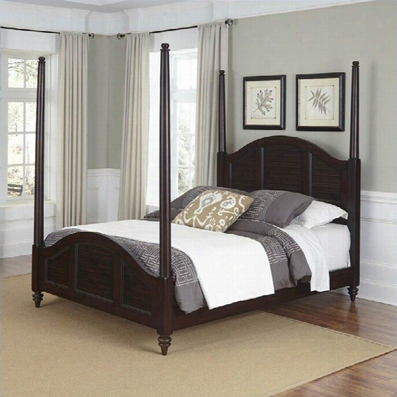 Home Styles Bermuda Poster Bed Espreso Finish-queen