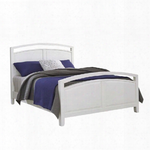 Home Styles Newport King Panel Bed In White