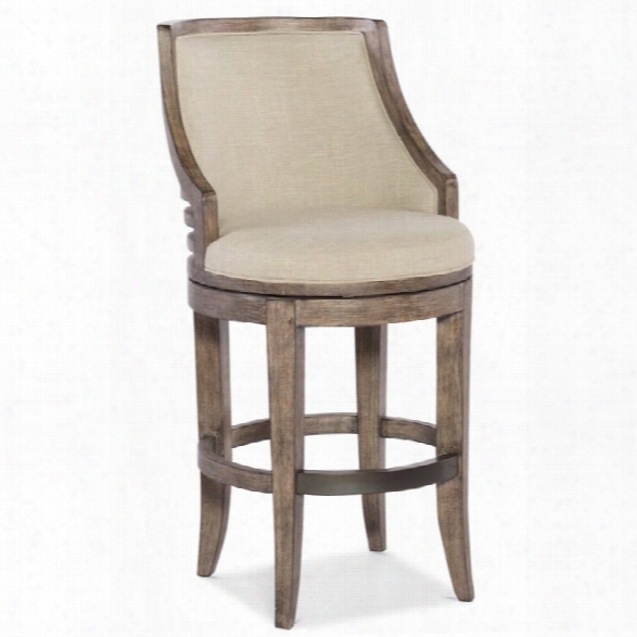 Hooker Furniture Lainey Transitional Upholstered Bar Stool In Taupe