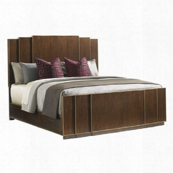 Lexington Tower Place Fairmont Wood Panel Bed In Walnut-king