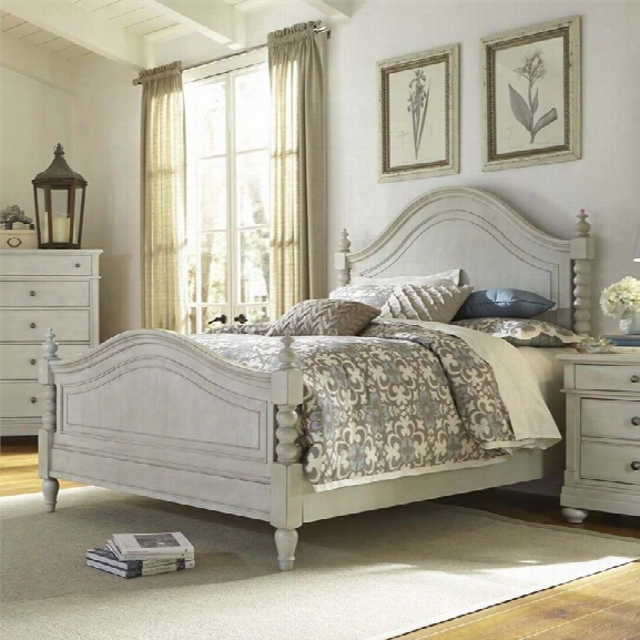 Liberty Furniture Harbor View Iii King Poster Bed In Dove Gray