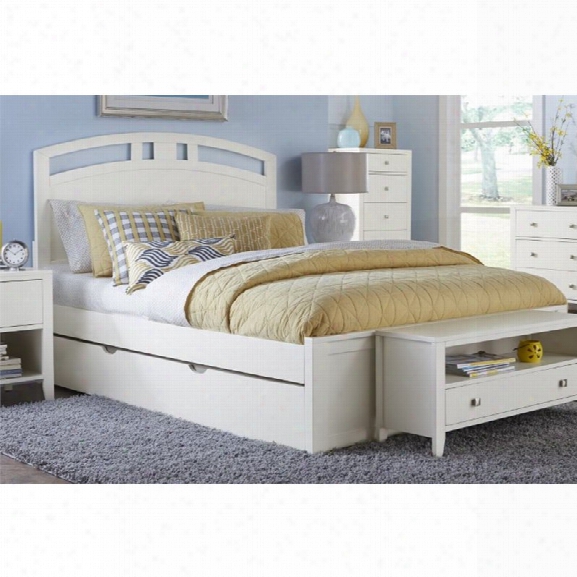 Ne Kids Pulse King Panel Bed With Trundle In White