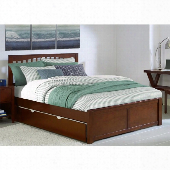 Ne Kids Pulse Queen Slat Bed With Trundle In Cherry