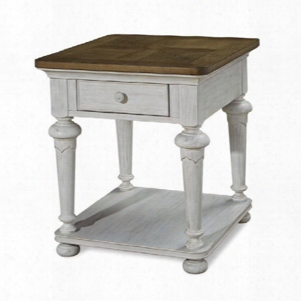 Paula Deen Home Dogwood End Table In Blossom