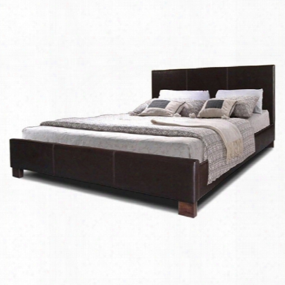 Pless Platform Bed In Dark Brown-full