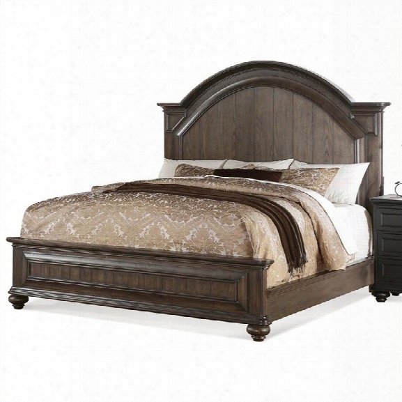 Riverside Furniture Belmeade Panel Bed In Old World Oak-california King