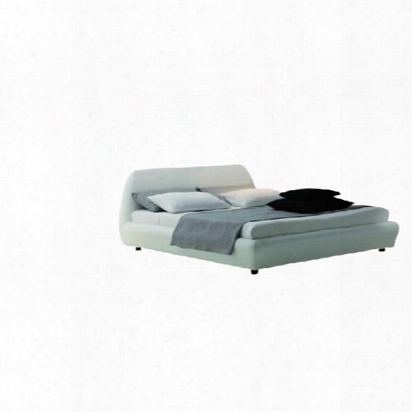 Rossetto Downtown Platform Bed In White-queen