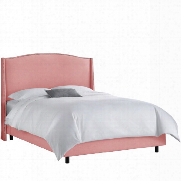 Skyline Furniture Upholstered California King Bed In Linen Petal