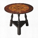 Butler Specialty Connoisseurs Entry Table in Black and Tan Inlay