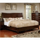 Furniture of America Monaco King Panel Bed in Brown Cherry