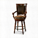 Hooker Furniture Waverly Place 31.25 Swivel Bar Stool in Cherry