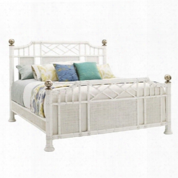 Tommy Bahama Home Ivory Key Pritchards Bay Panel Bed In White-queen
