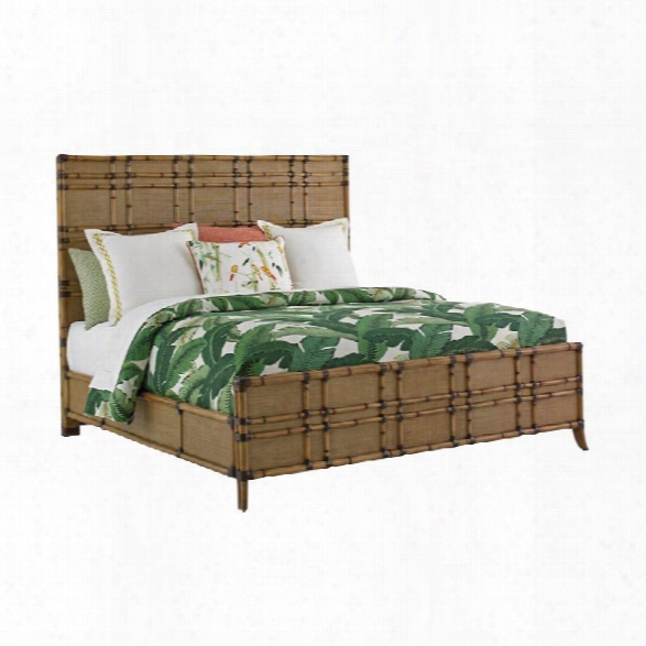 Tommy Bahama Twin Palms Coco Bay King Panel Bed In Brown