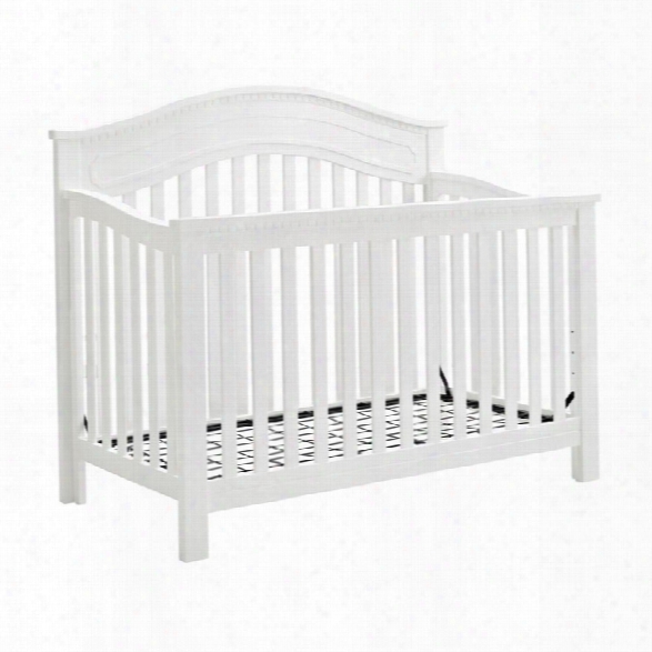 Baby Relax Rivers 5-in-1 Convertible Crib In White