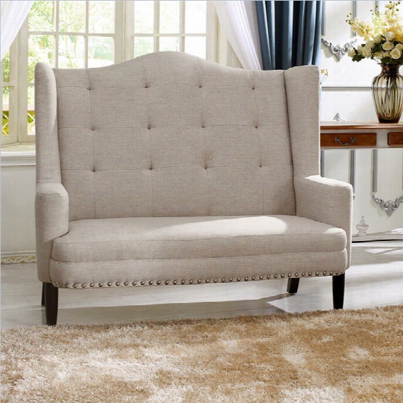 Baxton Studio Kerrigan Settee In Beige