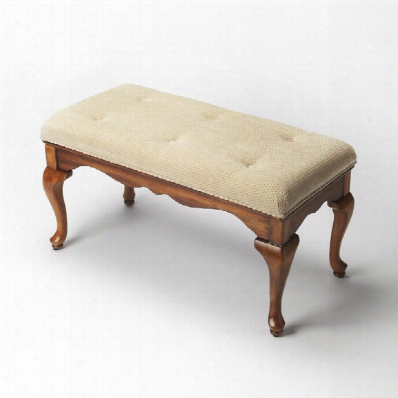 Butler Specialty Masterpiece Grace Bench In Olive Ash Burl