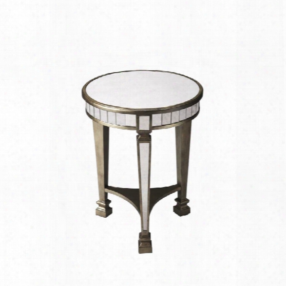Butler Specialty Masterpiece Round Accent Table In Silver
