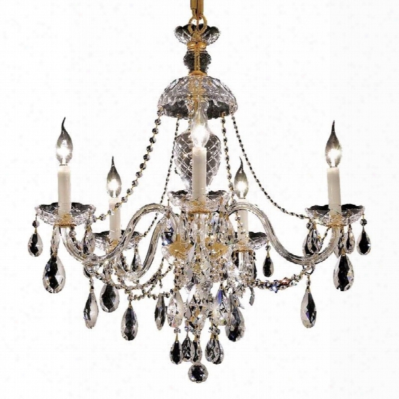 Elegant Lighting Alexandria 25 5 Light Spectra Crystal Chandelier