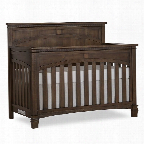 Evolur Santa Fe 5-in-1 Convertible Crib In Antique Brown