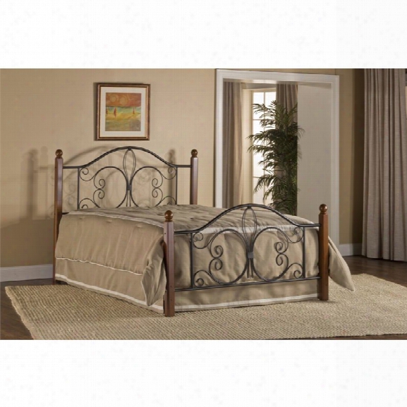 Hillsdale Milwaukee King Poster Bed In Textured Black