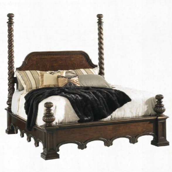 Lexington Fllrentino Vittorio Poster Bed In Dark Walnut-queen