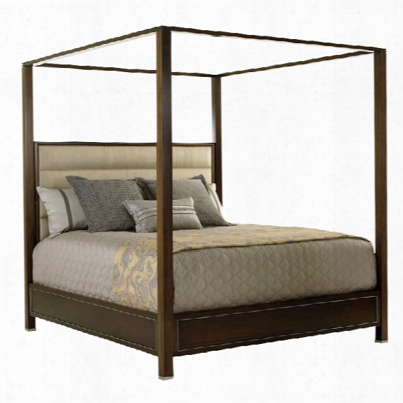 Lexington Macarthur Park California King Canopy Panel Bed In Brown