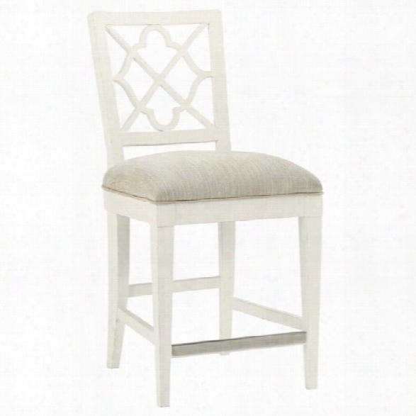 Tommy Bahama Home Ivory Key 24 Counter Stool In White