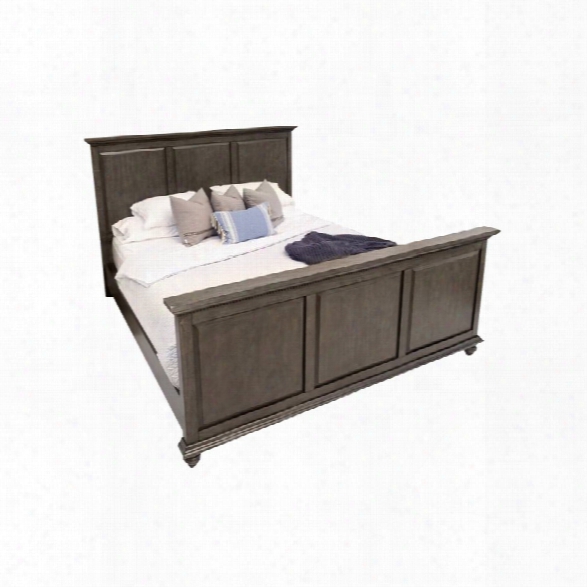 Abbyson Living Breckenridge King Panel Bed In City Gray