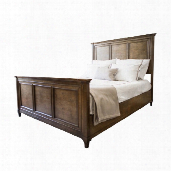 Abbyson Living Westley Queen Panel Bed In Weathered Oak