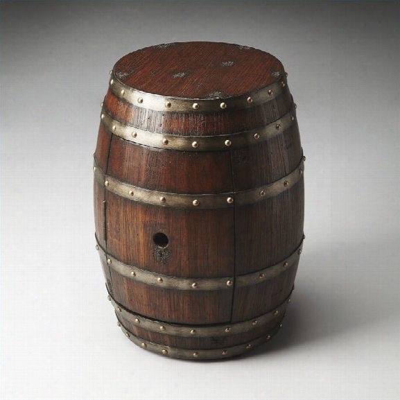 Butler Specialty Mountain Lodge Calumet Rustic Barrel Table