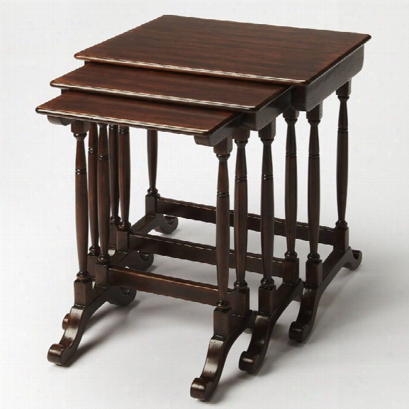 Butler Specialty Smithsonian Castle 3 Piece Nesting Table Set