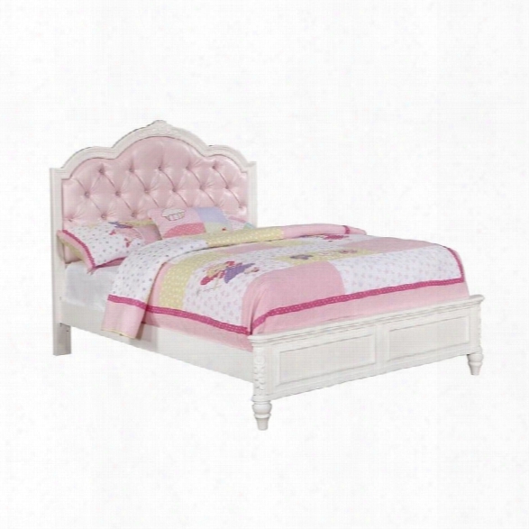 Coaster Caroline Full Diamond Tufted Bed In White