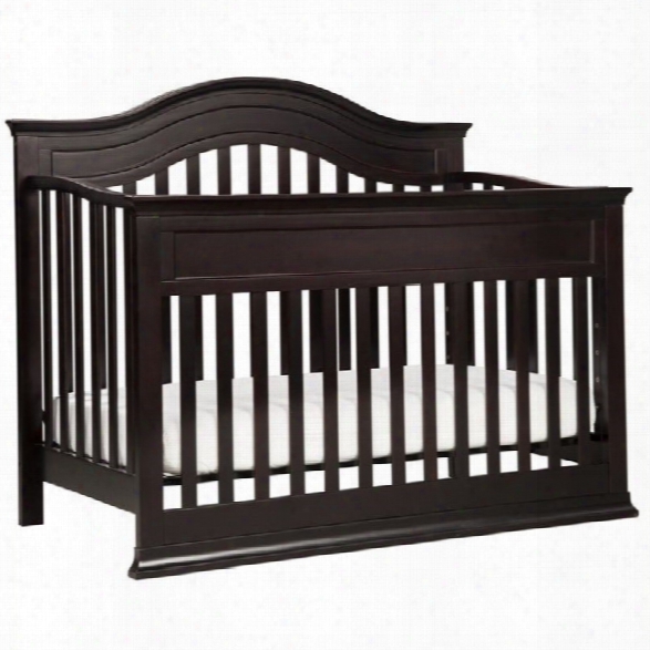 Davinci Brook 4-in-1 Convertible Crib With Toddler Rail In Dark Java