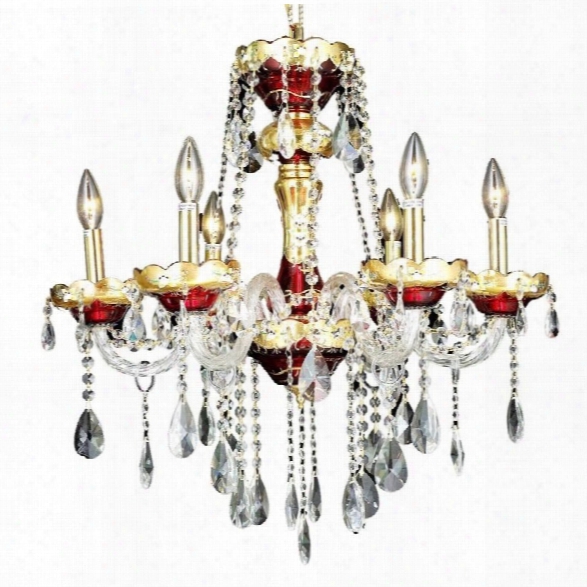 Elegant Lighting Alexandria 24 6 Light Spectra Crystal Chandelier