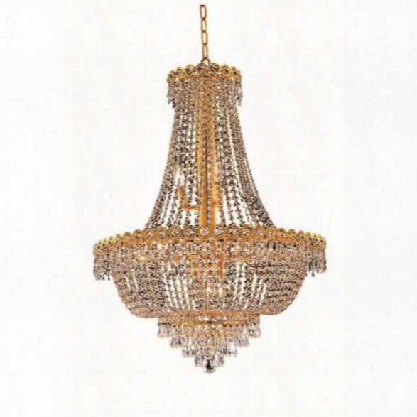 Elegant Lighting Century 24 12 Light Elements Crystal Chandelier