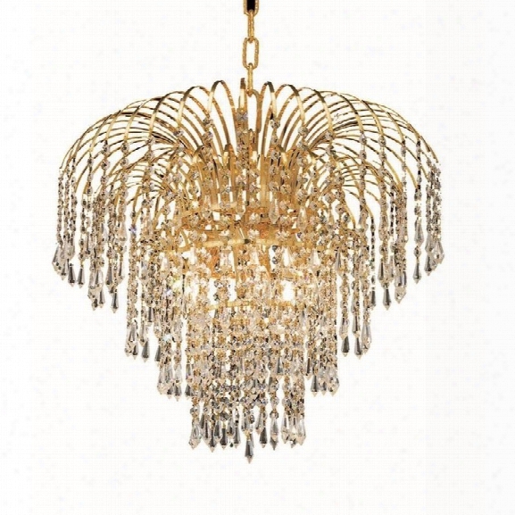 Elegant Lighting Falls 21 6 Light Elements Crystal Chandelier