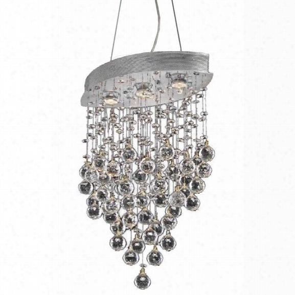 Elegant Lighting Galaxy 27 3 Light Elements Crystal Chandelier