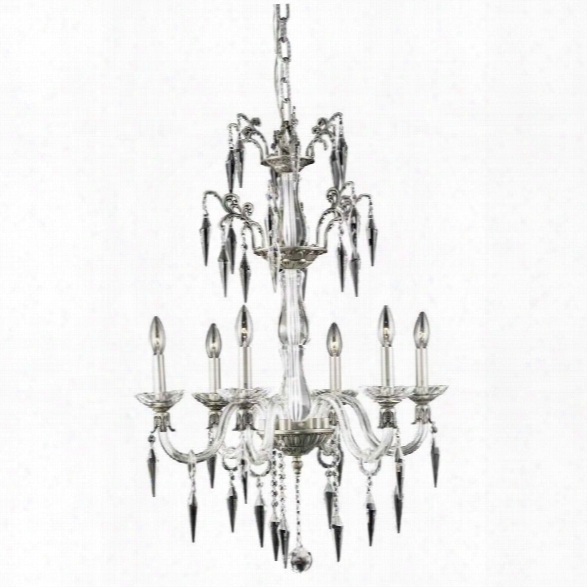 Elegant Lighting Grande 24 6 Light Elegant Crystal Chandelier