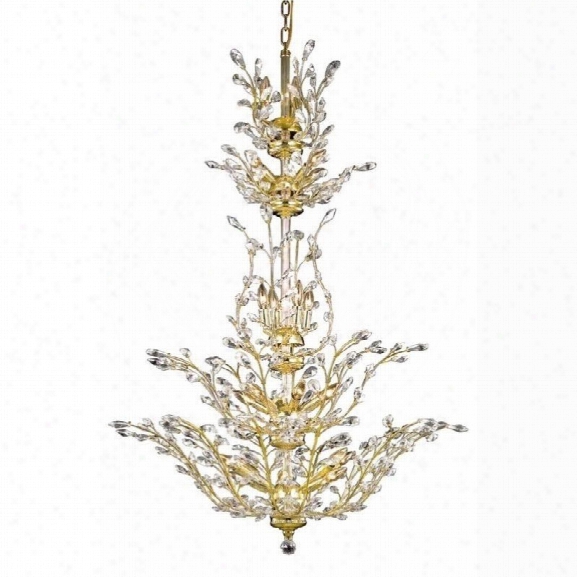 Elegant Lighting Orchid 41 25 Light Elements Crystal Chandelier