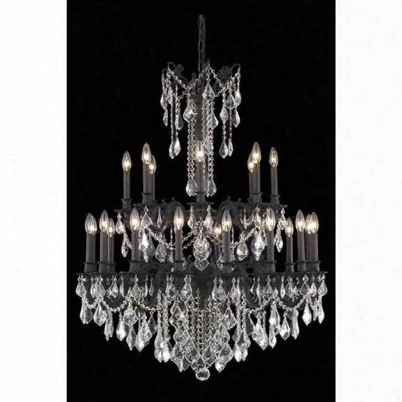 Elegant Lighting Rosalia 36 24 Light Royal Crystal Chandelier