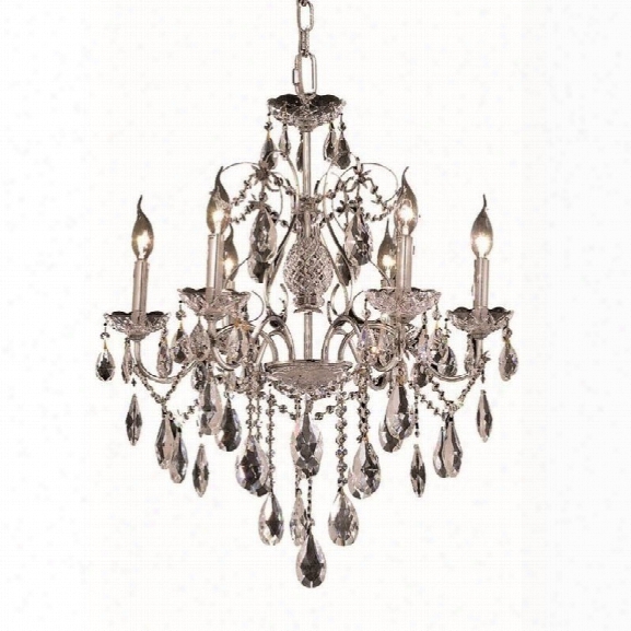 Elegant Lighting St. Francis 24 6 Light Elements Crystal Chandelier