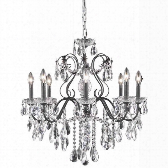 Elegant Lighting St. Francis 24 8 Light Elegant Crystal Chandelier