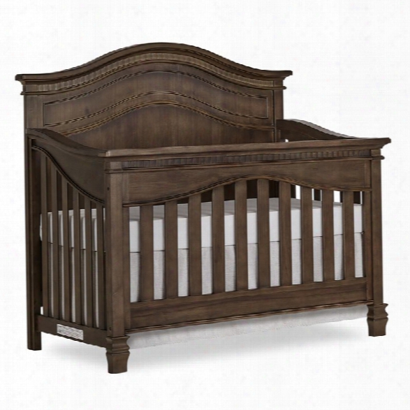 Evolur Cheyenne 5-in-1 Convertible Crib In Antique Brown