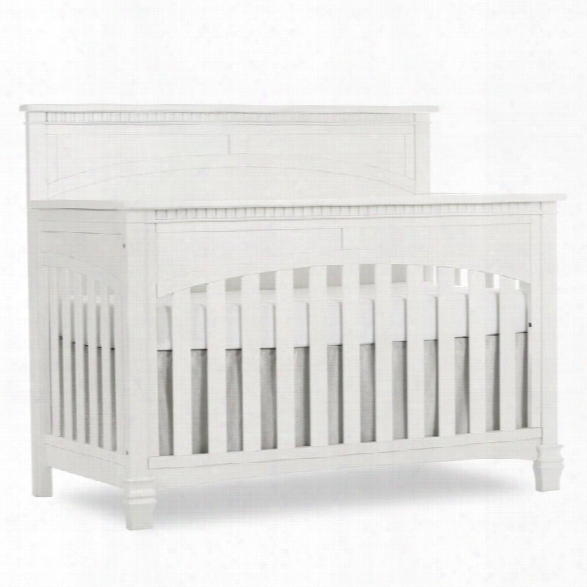 Evolur Santa Fe 5-in-1 Convertible Crib In Brush White