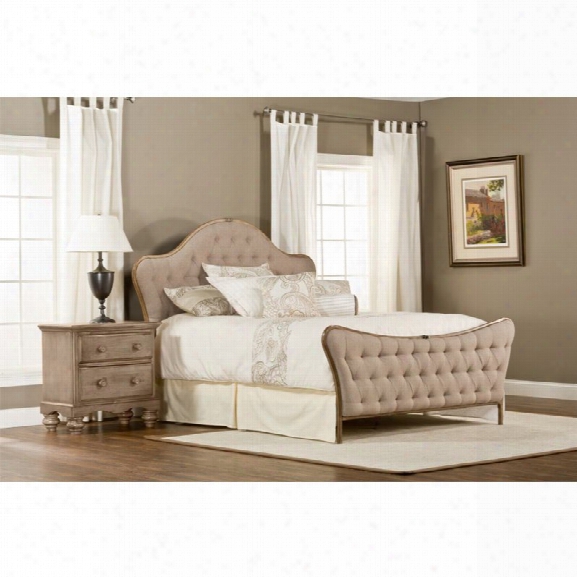 Hillsdale Jefferson Upholstered King Panel Bed In Beige